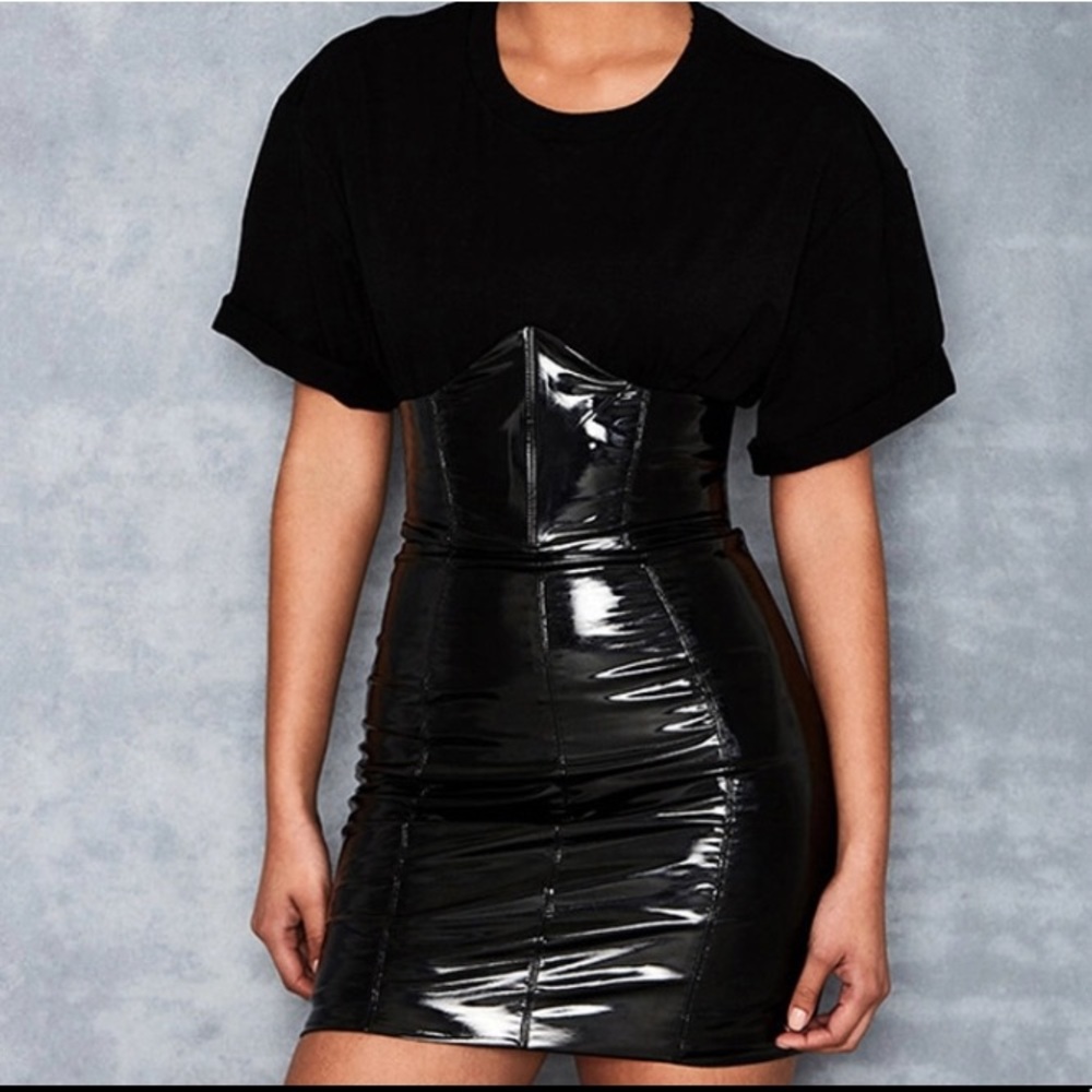 Underbust skirt. Pleather.